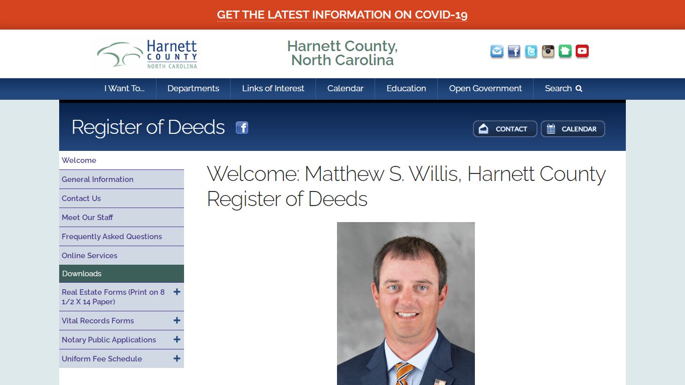 Register of Deeds: Welcome | Harnett County, North Carolina