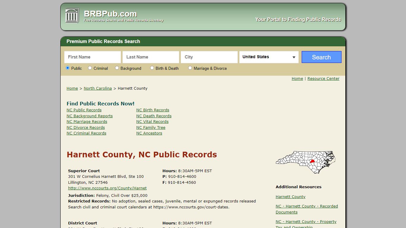 Harnett County Public Records | Search North Carolina ...